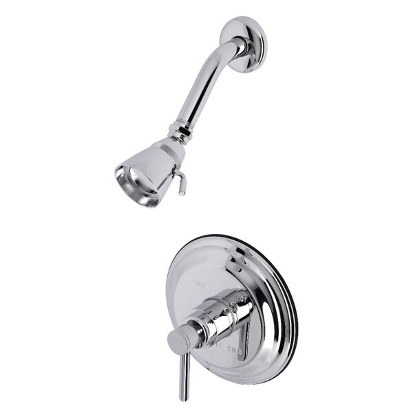 Shower Faucet, Polished Chrome, Wall Mount
